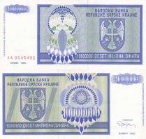 *10 000 000 Dinárov Chorvátsko 1993 R12 UNC, Srbska Krajina - Kliknutím na obrázok zatvorte -
